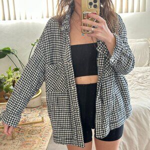 Checkered Zara oversized jacket